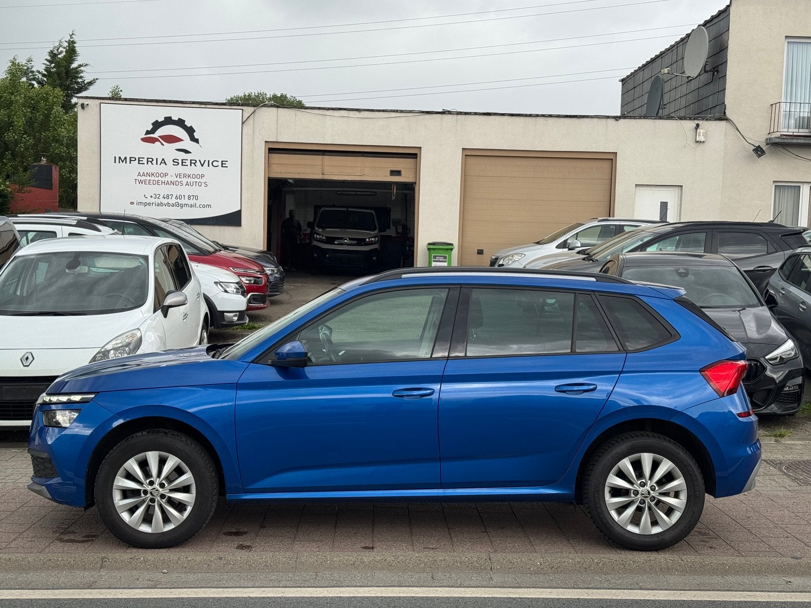 Skoda Kamiq 81kw/110pk Bwj 2022, Voorwielaandrijving, Stof, Blauw, Bedrijf