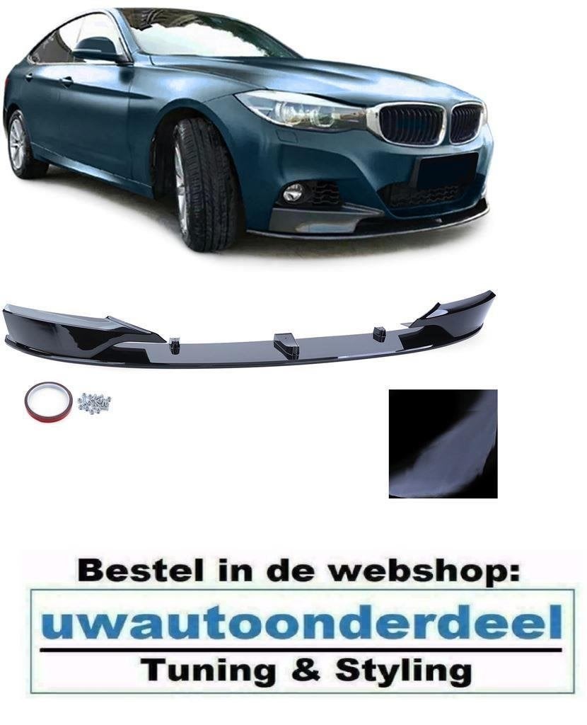 Splitter Spoiler glans Zwart Voor Bmw 3 Serie F34 GT M Pakke, Envoi