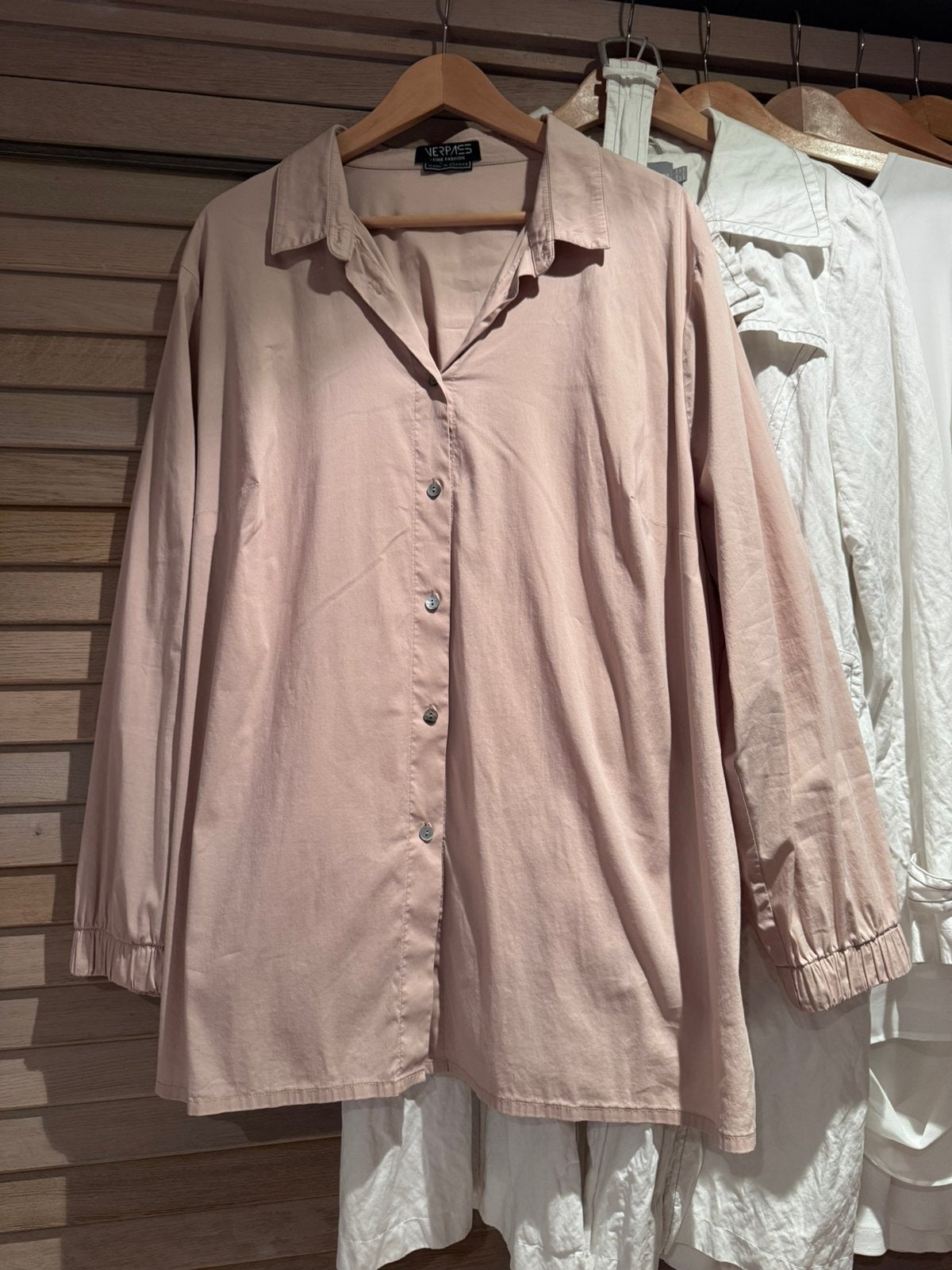 Blouse Verpass beige maat 48/50, Kleding | Dames, Ophalen of Verzenden, Zo goed als nieuw, Maat 46/48 (XL) of groter, Beige