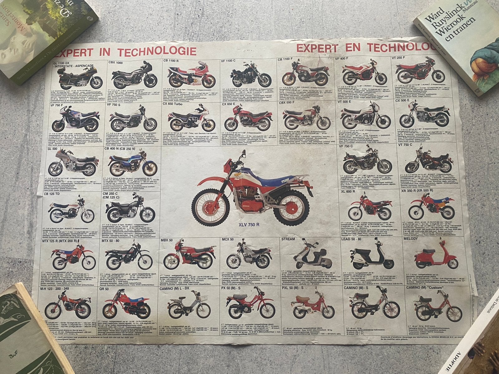 Honda posters jaren 90, Motoren