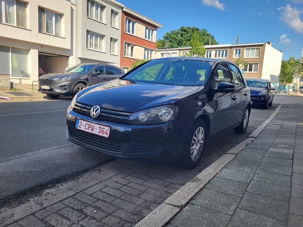 Volkswagen golf 6, Auto's, Volkswagen, Euro 5, Zwart, Te koop, Handgeschakeld