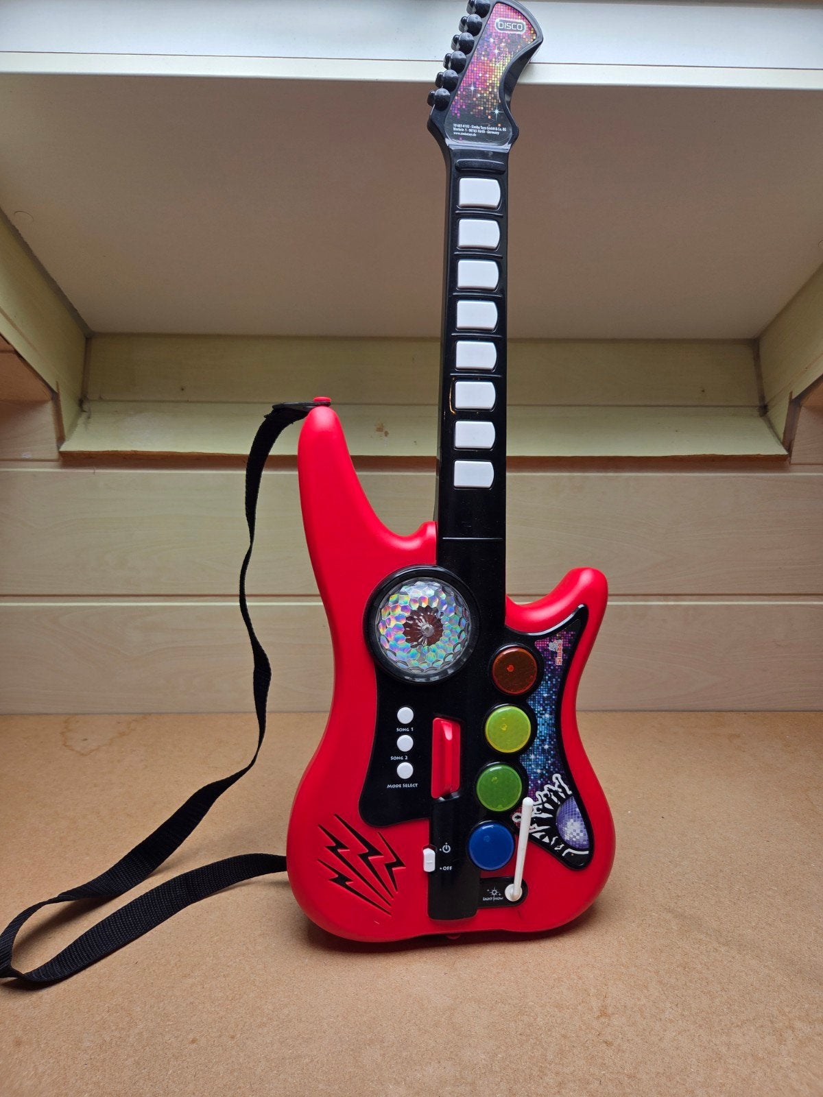Disco gitaar, Ophalen, Zo goed als nieuw, Overige typen, Met licht