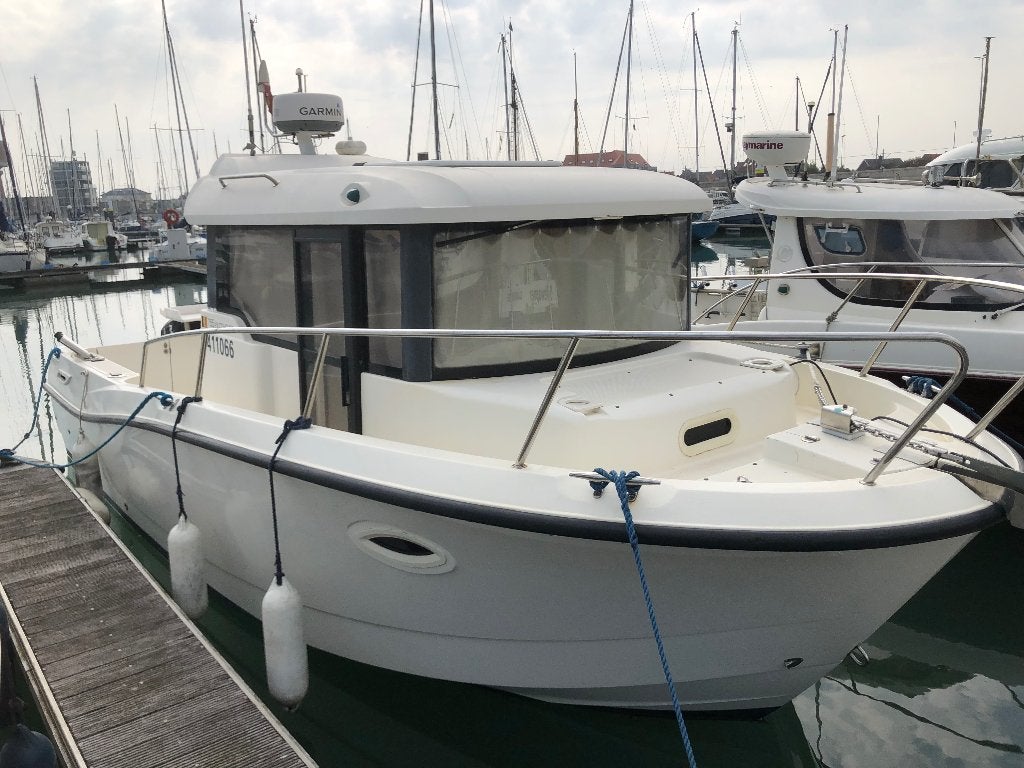 Visboot, Watersport en Boten, Vis- en Consoleboten, Zo goed als nieuw, Quicksilver, Elektrische start, Benzine, 70 pk of meer
