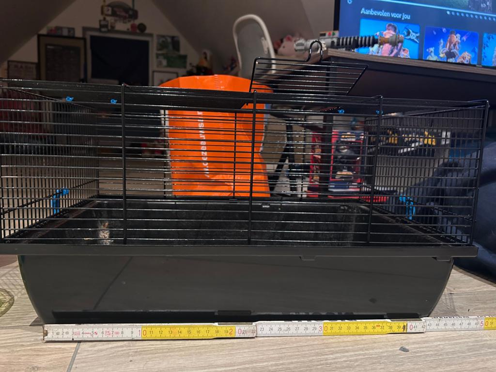 Hamster kooi + 14 attributen+voederdoos+hamster zand, Dieren en Toebehoren, Knaagdieren en Konijnen | Hokken en Kooien, Zo goed als nieuw