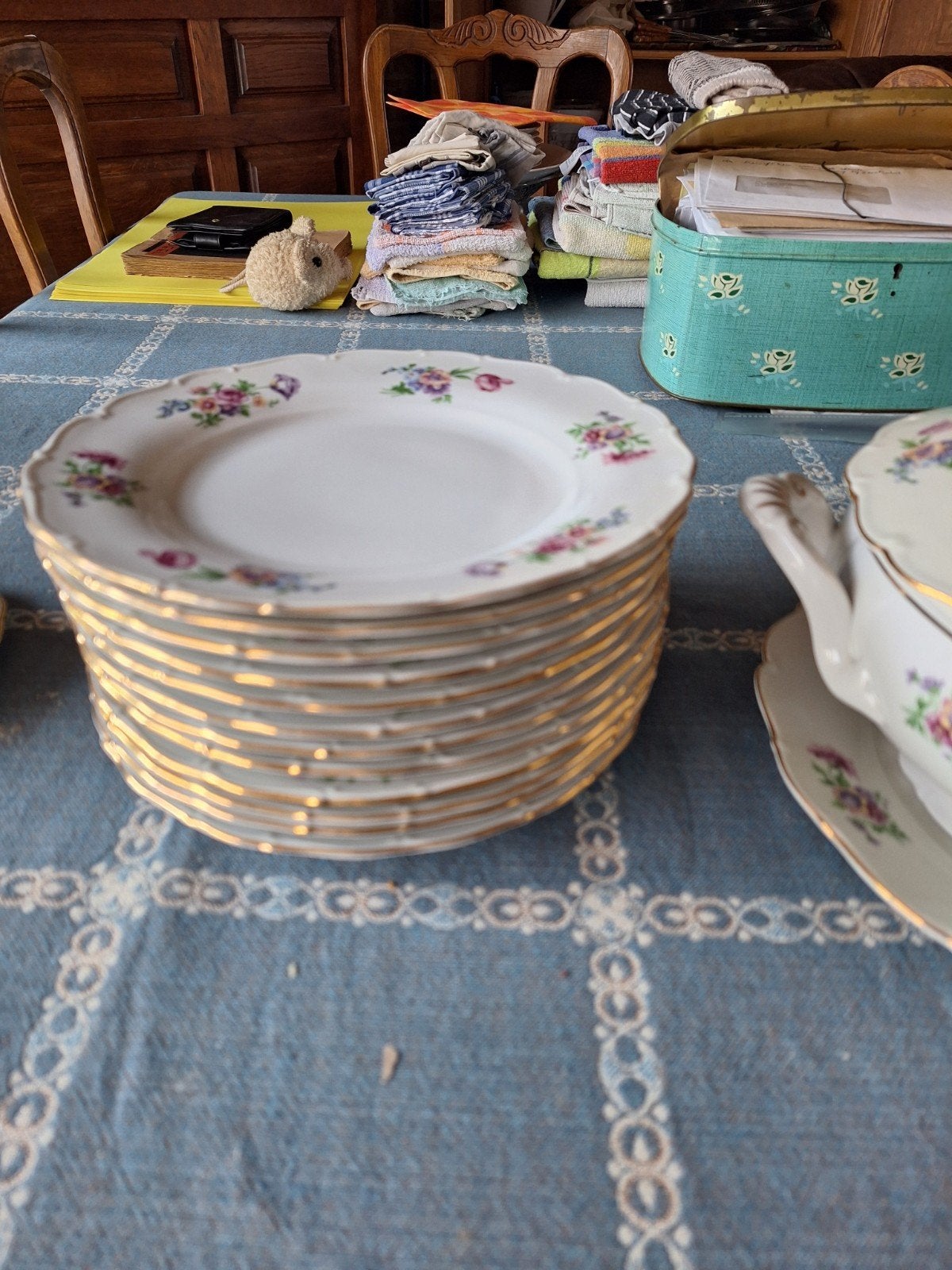 servies, Ophalen