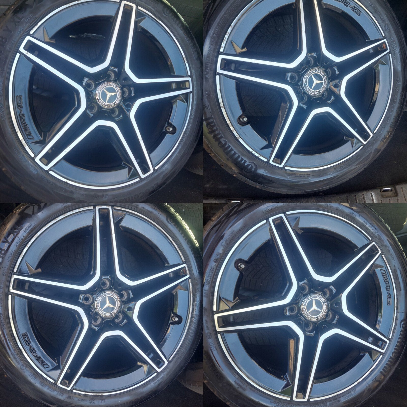 Original Mercedes C classe W205 jantes avec pneus ÉTÉ, Enlèvement, Pneus été, Pneu(s)