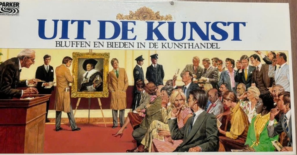 Uit de kunst, Trois ou quatre joueurs, Enlèvement ou Envoi, Utilisé, Parker Brothers