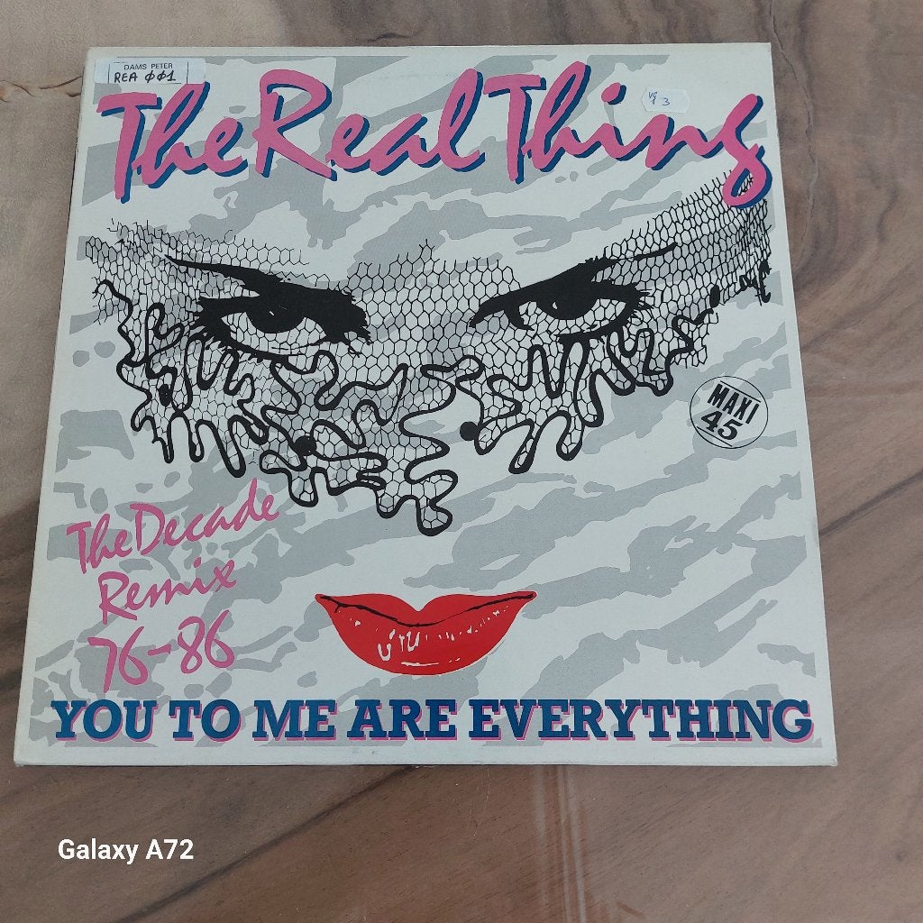 real thing you to me are everything 86 rmx 12 inch maxi, 12 pouces, Enlèvement ou Envoi, Pop, Utilisé