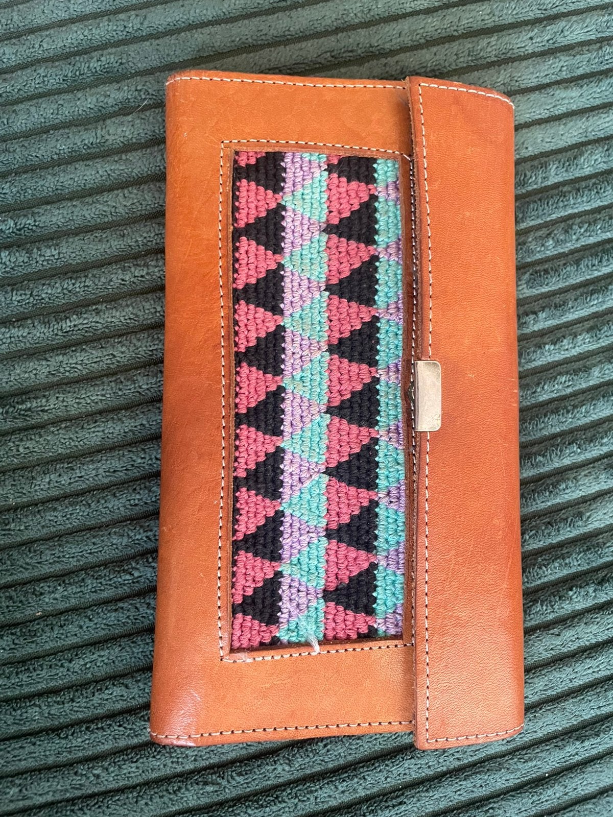 Handgewoven portemonee, Bijoux, Sacs & Beauté, Porte-monnaie & Portefeuilles, Enlèvement, Utilisé, Autres couleurs, Autres marques