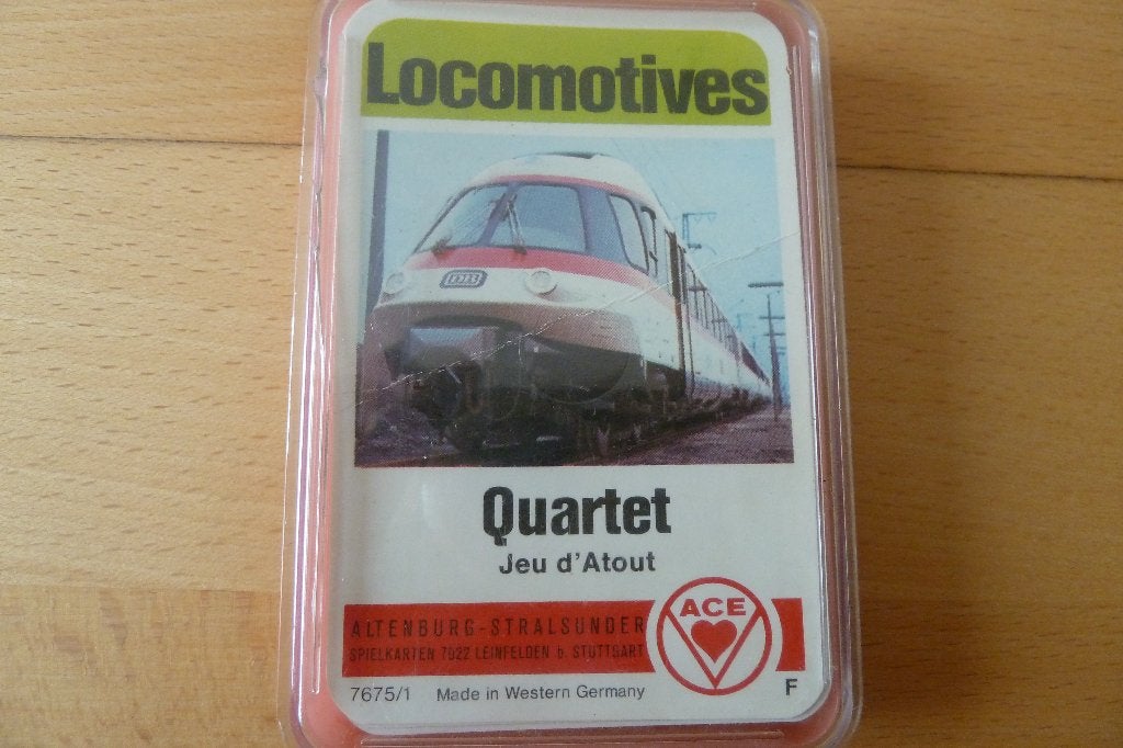 Jeux d'atout QUARTET Locomotives (Vintage), Enlèvement, Carte(s) à jouer