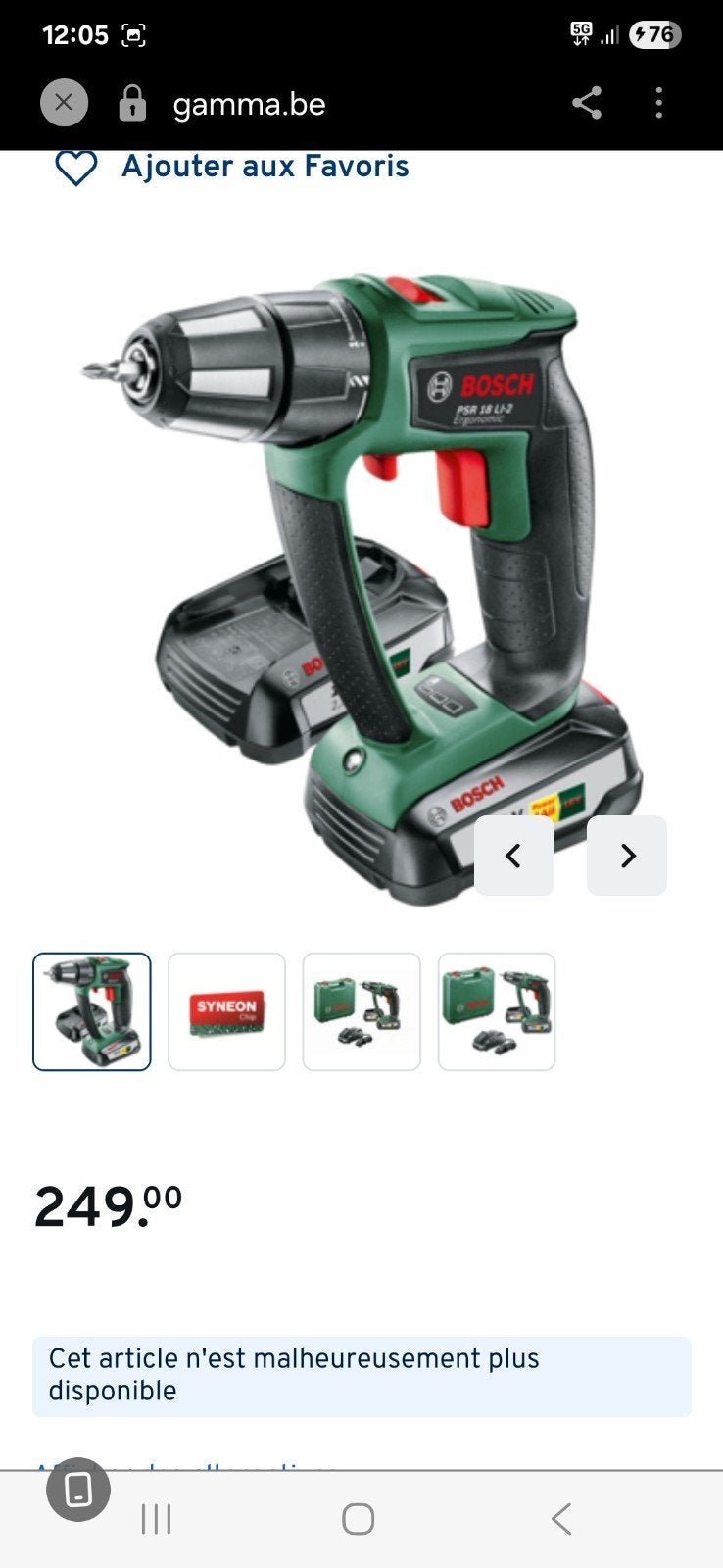 visseuse bosch 18v, Bricolage & Construction, Enlèvement ou Envoi, Comme neuf, Autres types