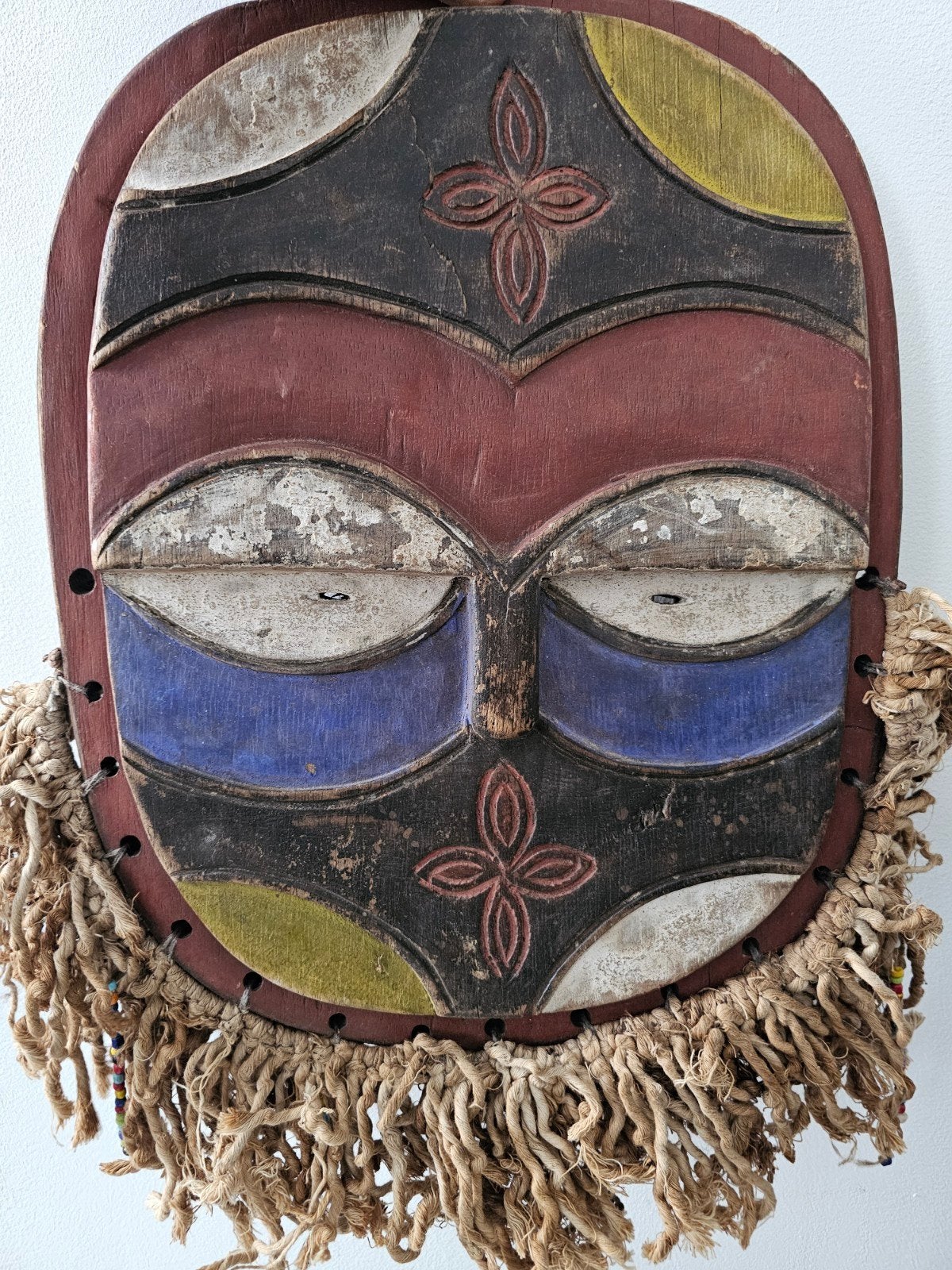 Congo Teke masker 37cm/28cm, Ophalen of Verzenden