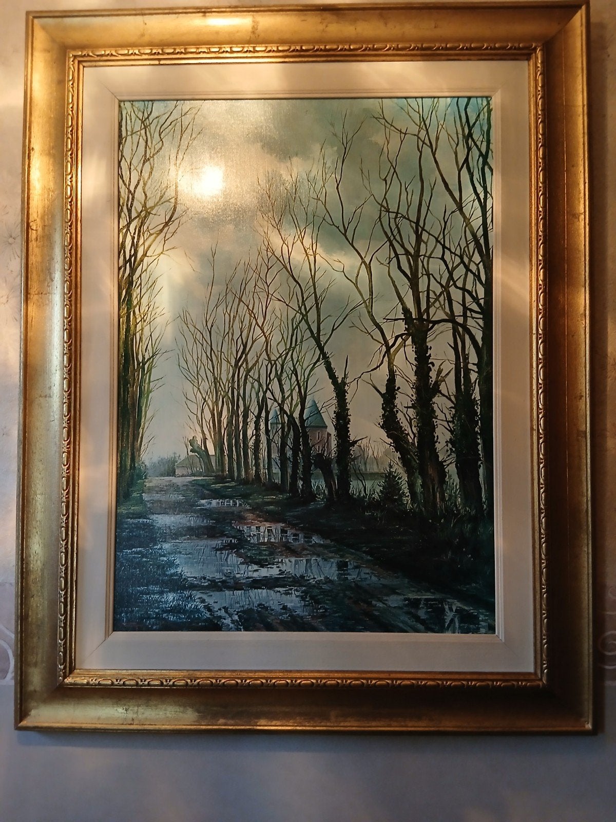 childerij op doek, Antiek en Kunst, Ophalen, Gesigneerd, Olieverf, Doek