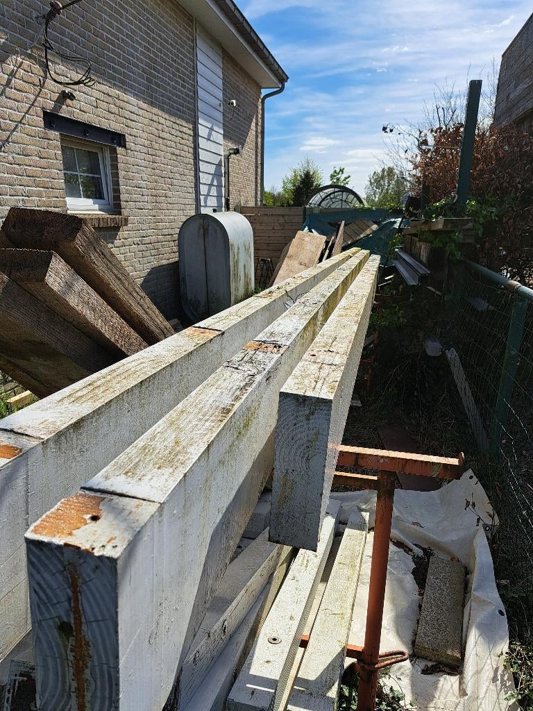 Houten balken douglas, Ophalen, Gebruikt, 250 cm of meer, Balken