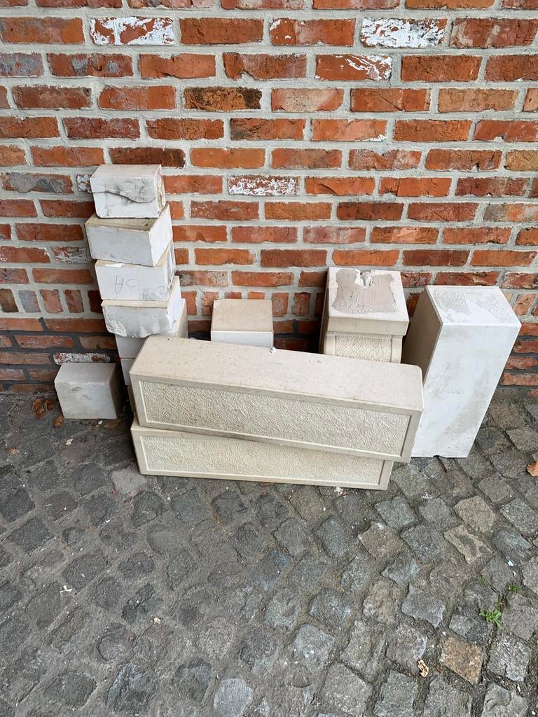 Witte steen weg wegens verbouwing, Ophalen of Verzenden, Zo goed als nieuw