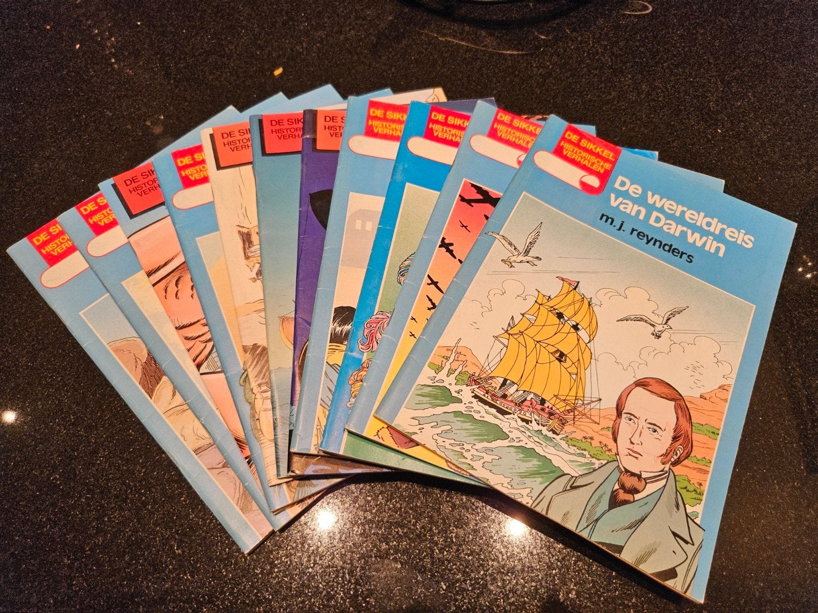 Historische verhalen (De Sikkel) 12 stuks, Boeken, Stripverhalen, Gelezen, Meerdere stripboeken, Ophalen