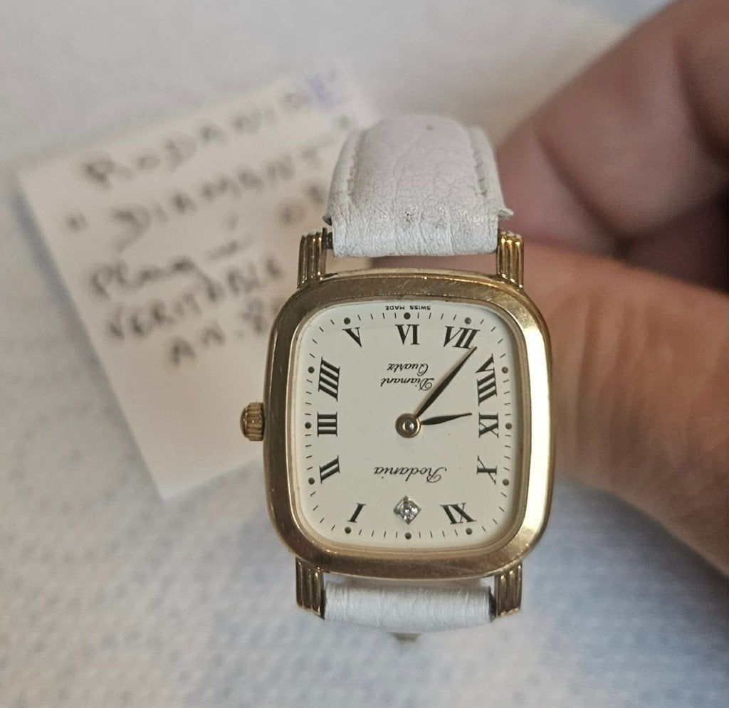 Montre Rodania Femme Diamond Quartz Swiss Made (MW81), Enlèvement ou Envoi