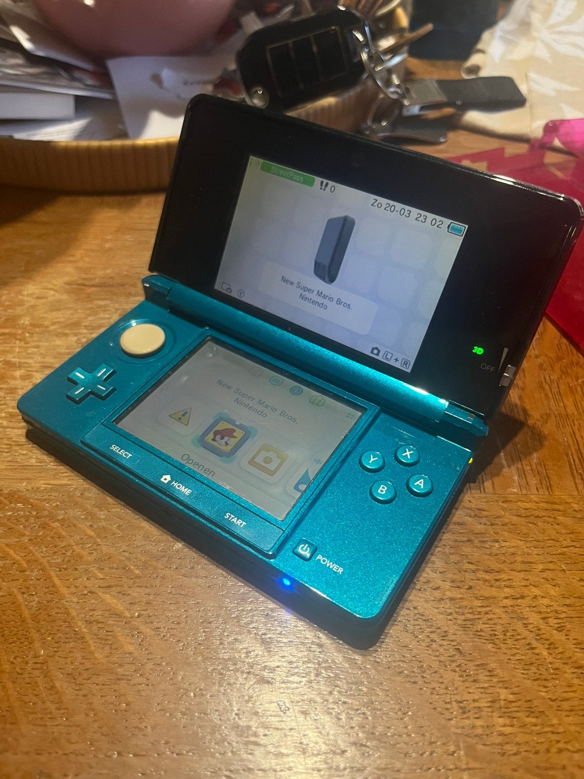 Nintendo 3DS Aqua Blue – Zeer nette staat, Consoles de jeu & Jeux vidéo, Consoles de jeu | Nintendo 2DS & 3DS, Enlèvement, Comme neuf