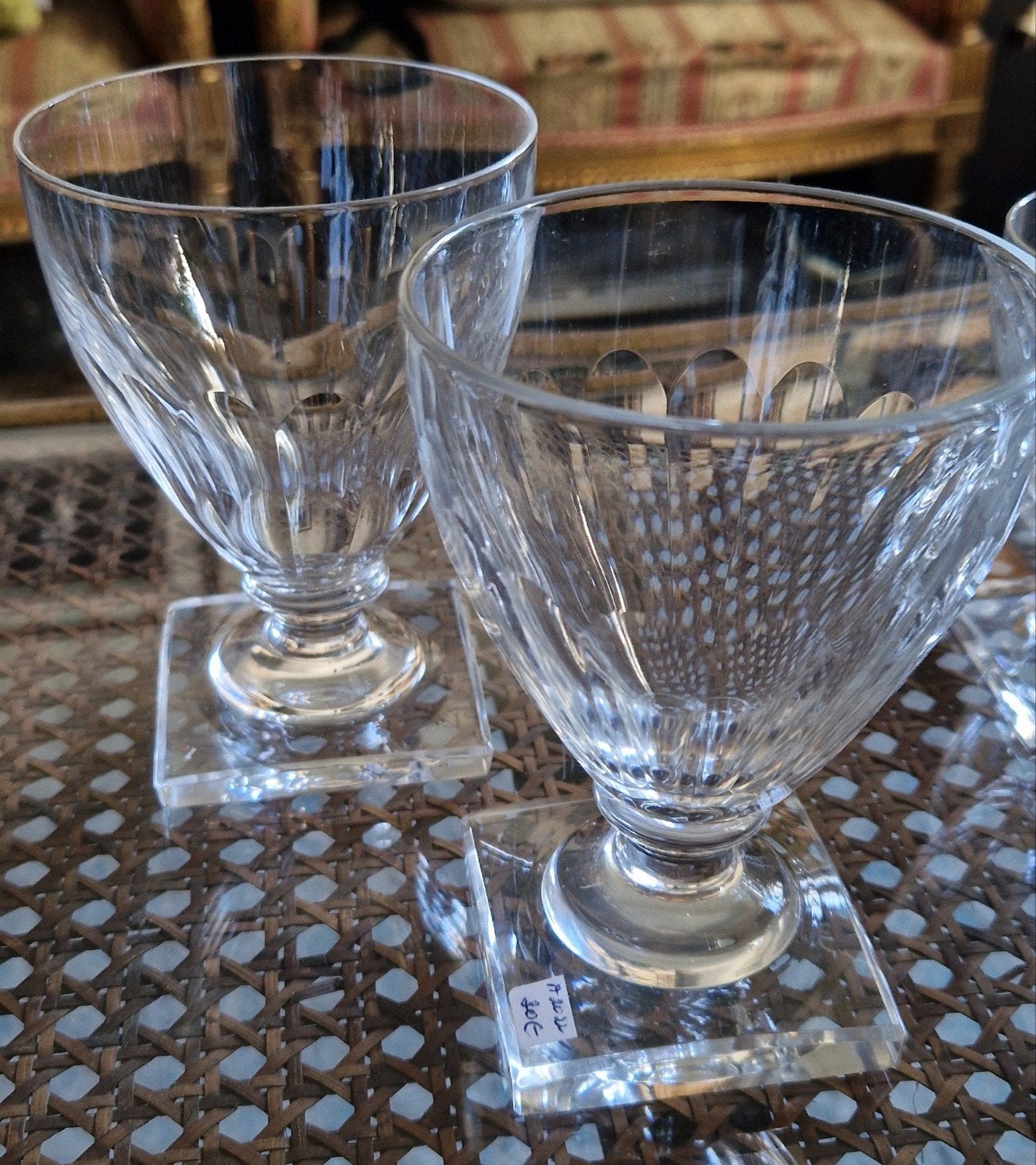 Val Saint Lambert Gondole 2 verres à eau, Enlèvement ou Envoi