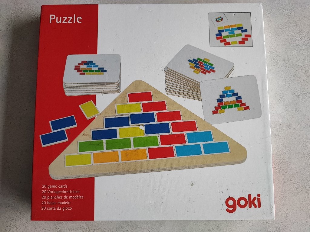 **N76 .GOKI hout-segmentpuzzel GLOEDNIEUW   *22€ (1+1gratis), Enlèvement, Neuf, 4 à 6 ans, En bois