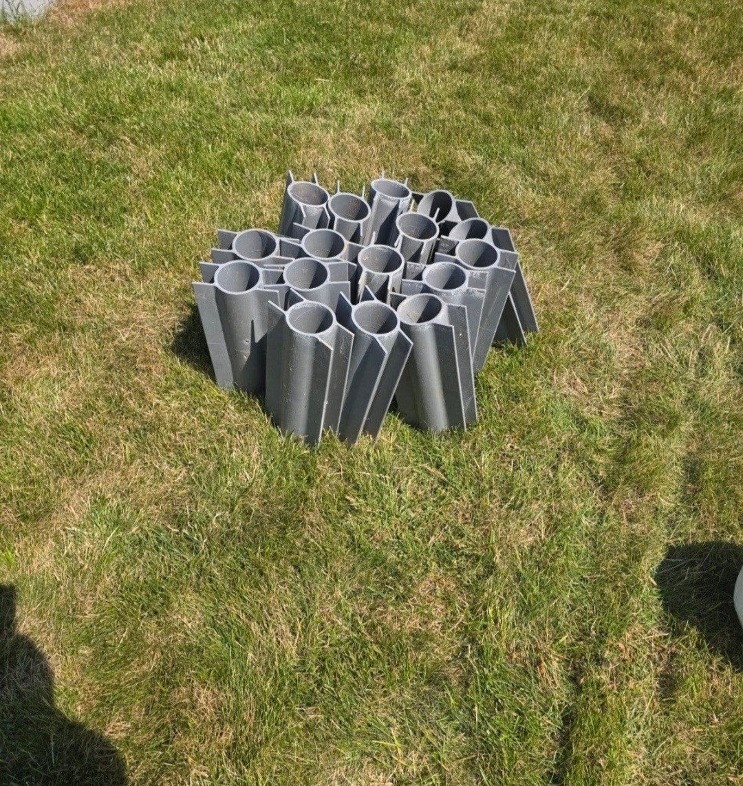 Tuinpaalhouder en beton paalhouder, Ophalen, Gebruikt, Overige typen, PVC