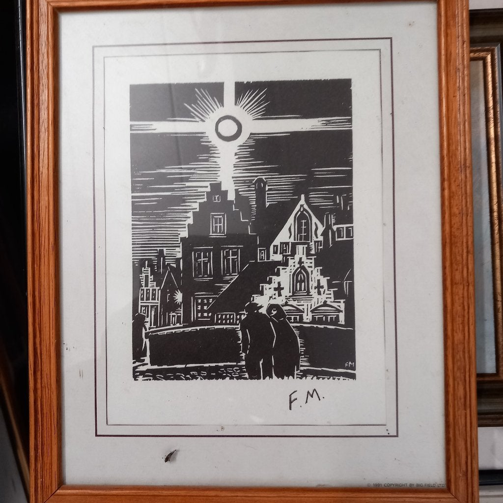 Frans MASEREEL, Antiquités & Art, Enlèvement, Gravure