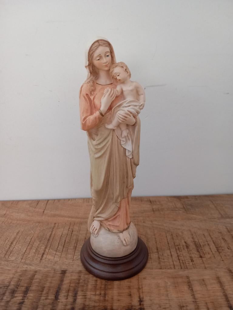 Maria beeld met kind 23 cm hoog, Antiek en Kunst, Ophalen