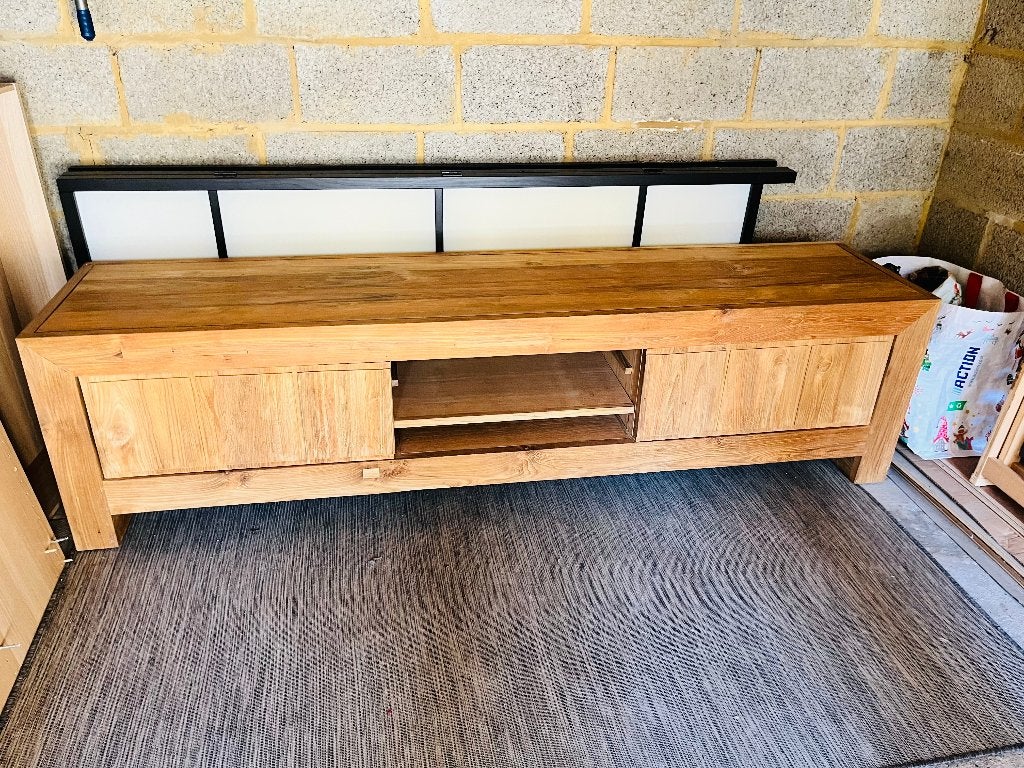Meuble TV Decorama 2 mètres Bois, Ophalen, Bois, Zo goed als nieuw, 200 cm of meer