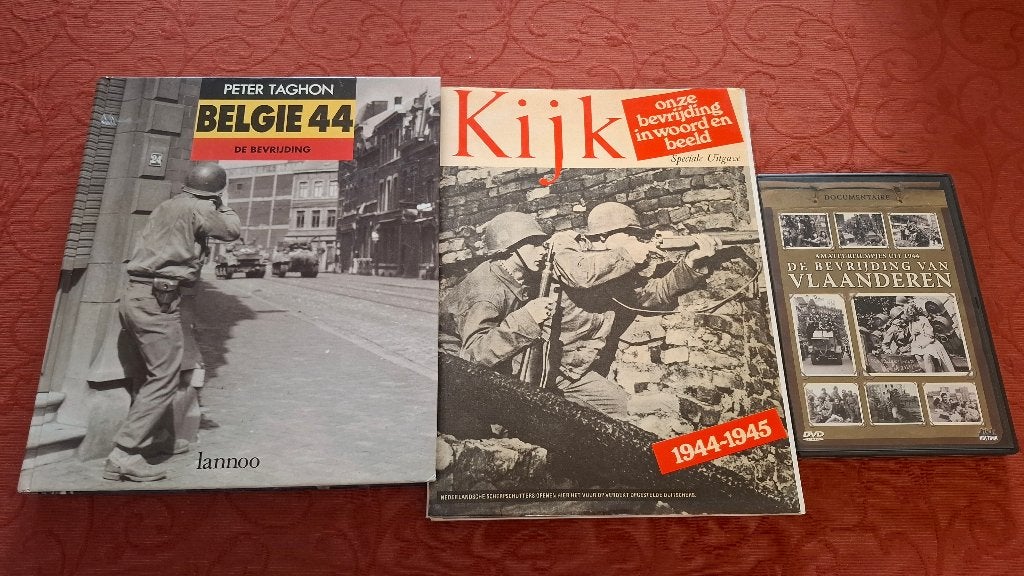 UNIEKE BOEKEN +DVD  DE BEVRIJDING  BELGIE /VLAANDEREN1944, Ophalen of Verzenden, Zo goed als nieuw