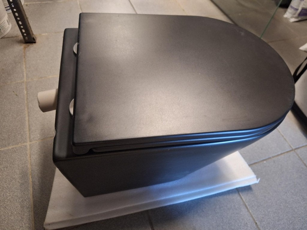 wc suspendu noir + réservoir Geberit NEUFS, Enlèvement, Comme neuf, Toilettes