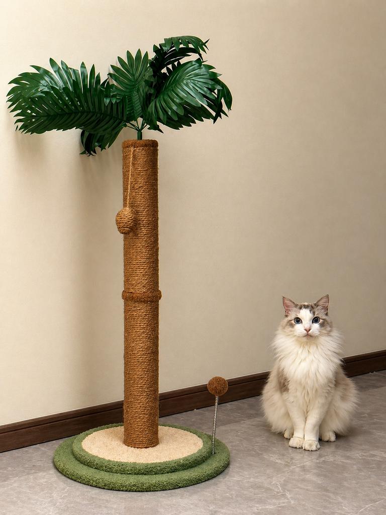 Katten krabpaal palmboom 85cm – nieuw, Dieren en Toebehoren, Ophalen of Verzenden, Zo goed als nieuw, Krabpaal