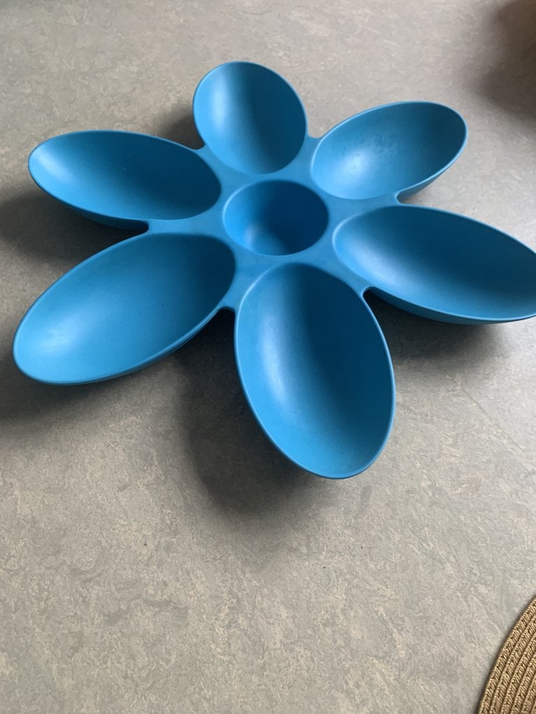 tappasschaal, Ophalen, Gebruikt, Schaal, Blauw