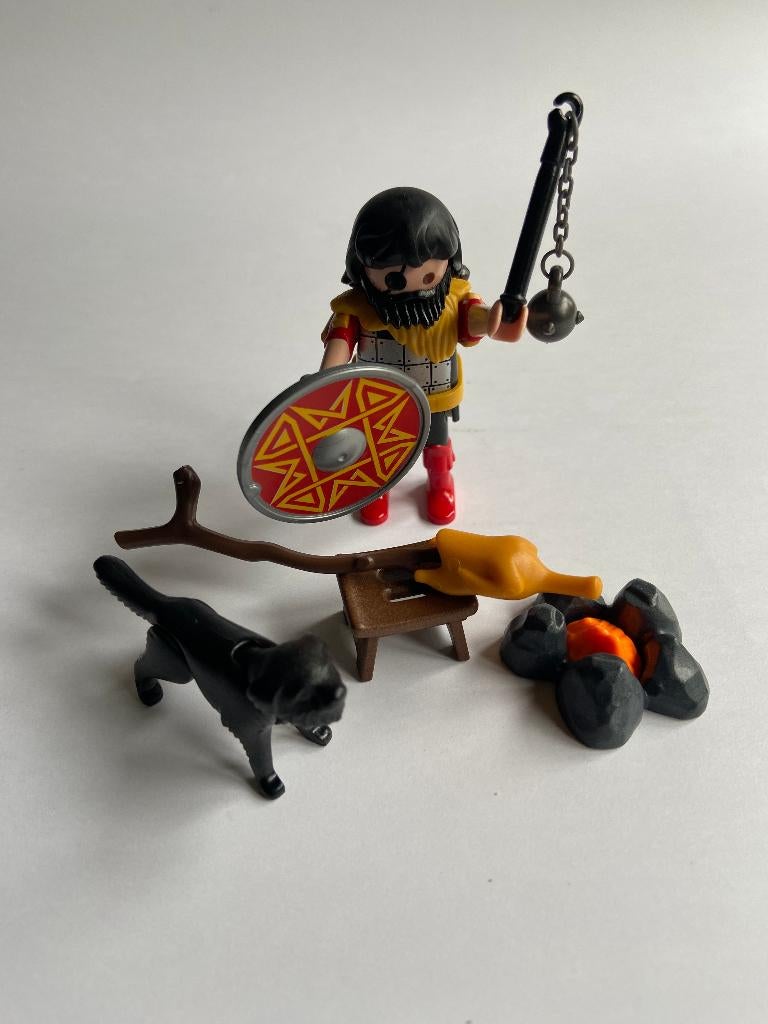 Playmobil 4769: Barbaar met kampvuur en hond., Ophalen of Verzenden, Zo goed als nieuw, Complete set