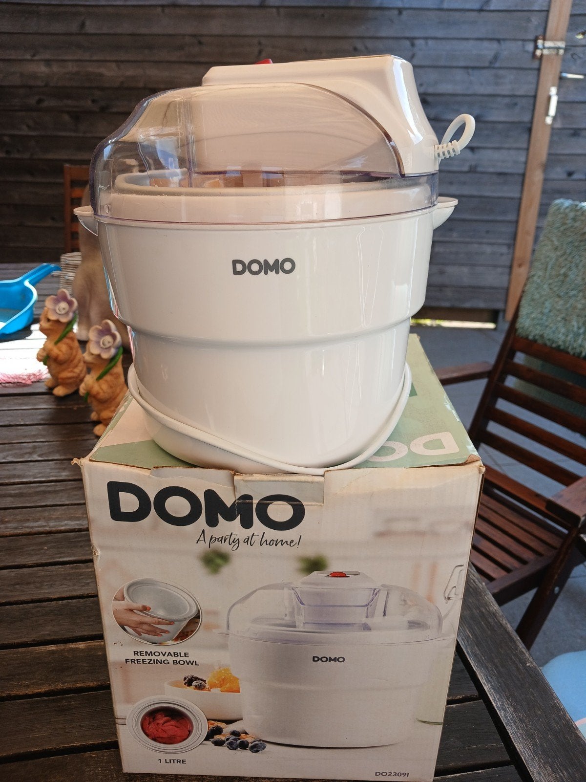 Domo roomijsmachine 1 liter, Enlèvement, Neuf, Élément de refroidissement