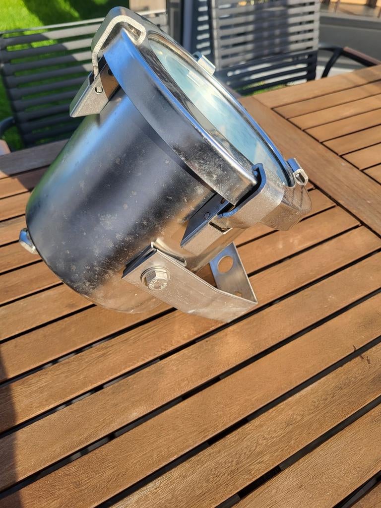 BEGA 9638 50W 220V Kan ook onderwater is nooit gebruikt., Tuin en Terras, Ophalen, Inox