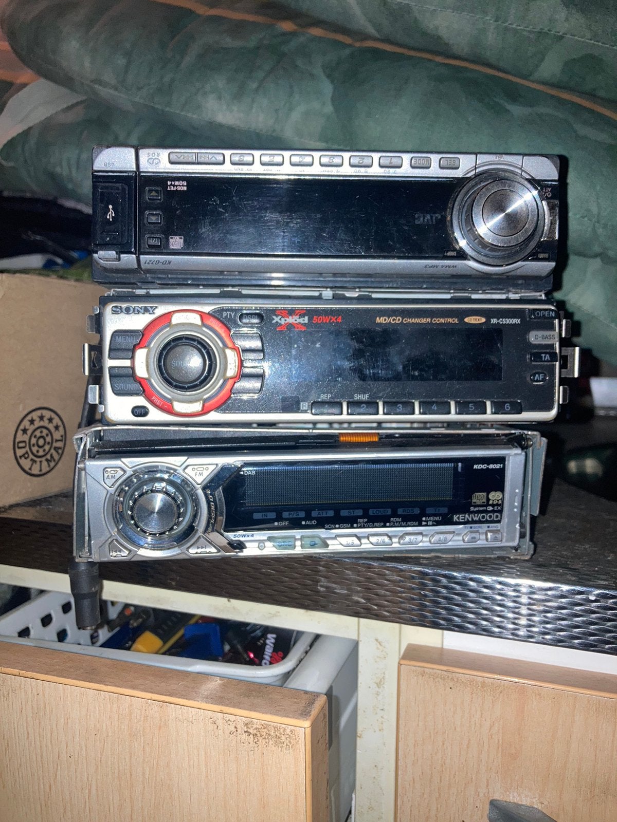 Sony en Jvc autoradio werkend te zien ., Ophalen of Verzenden, Gebruikt