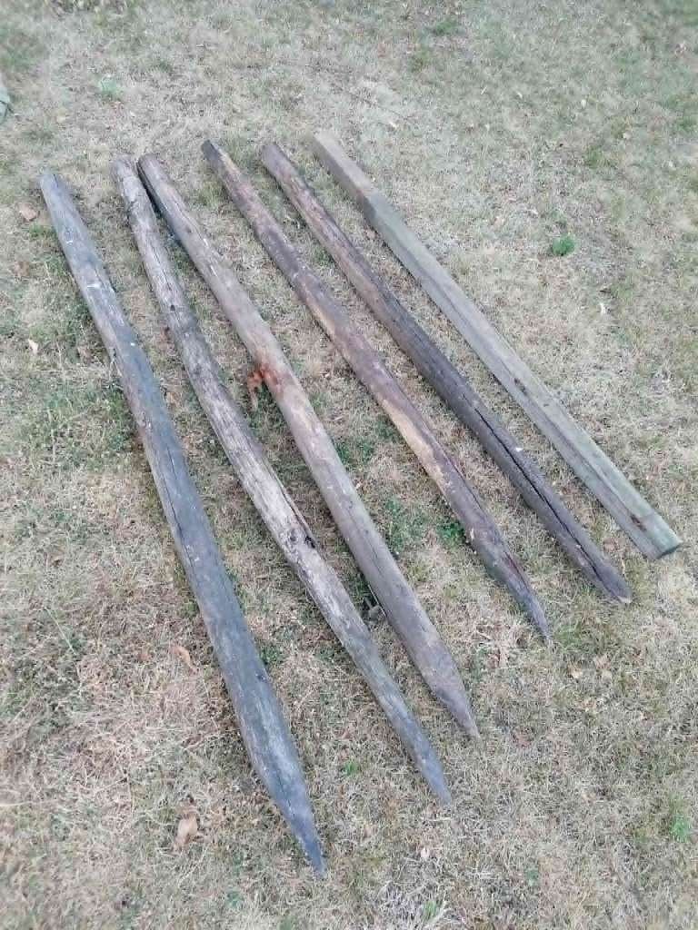 palen, Tuin en Terras, Ophalen, Gebruikt, Hout, Tuinhek