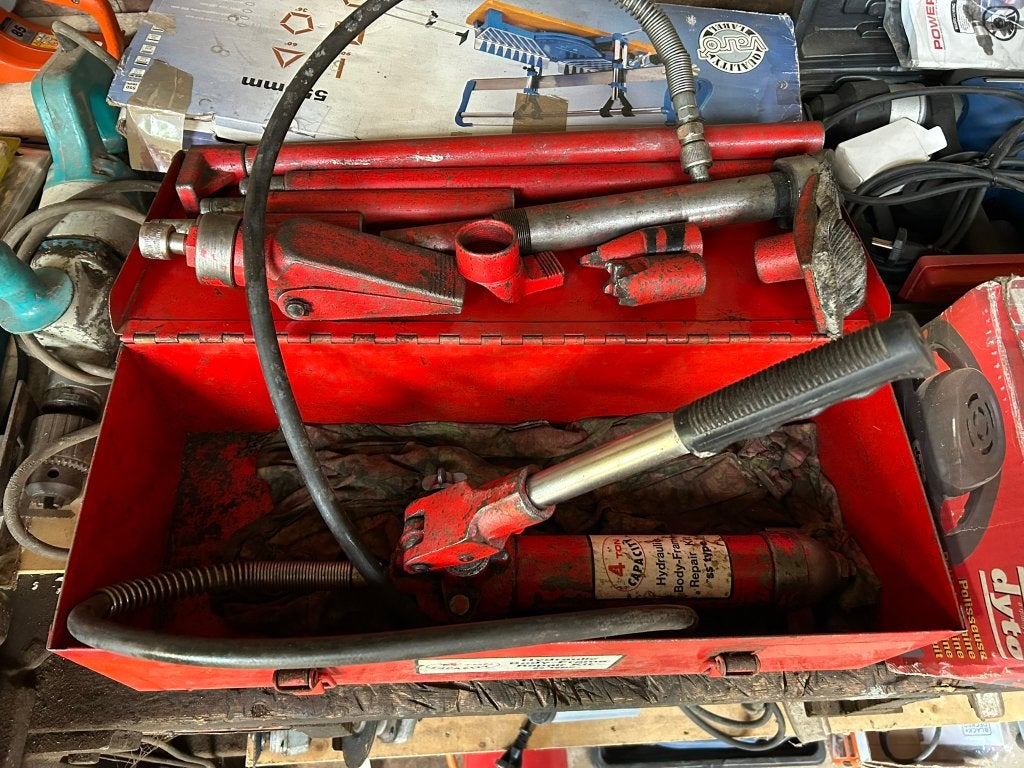 hydraulische uitdeukset 4 ton (Schadeherstelset Varo), Ophalen, Gebruikt