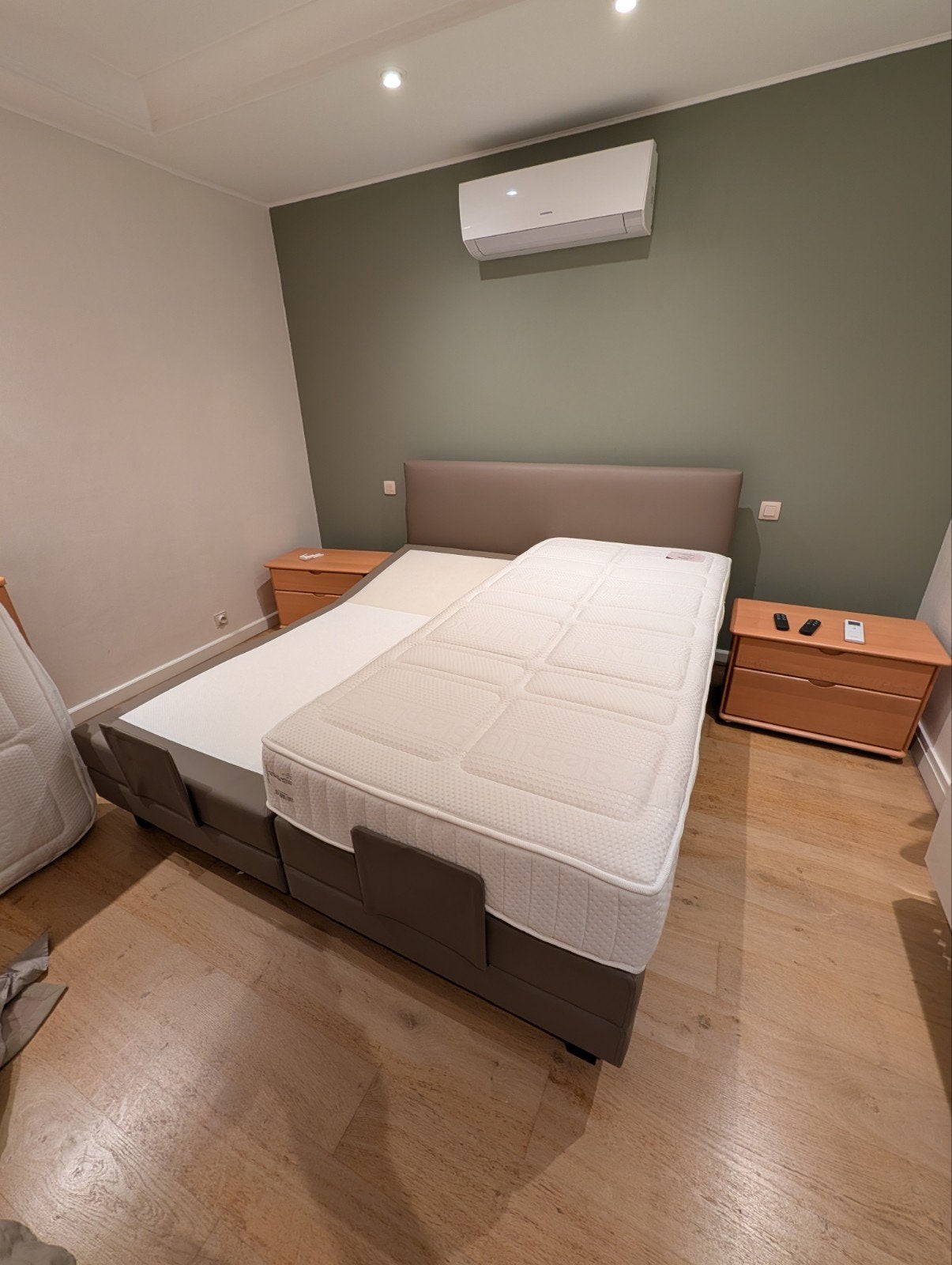 Boxspring 180x200, Maison & Meubles, Comme neuf, Enlèvement, 180 cm, 200 cm