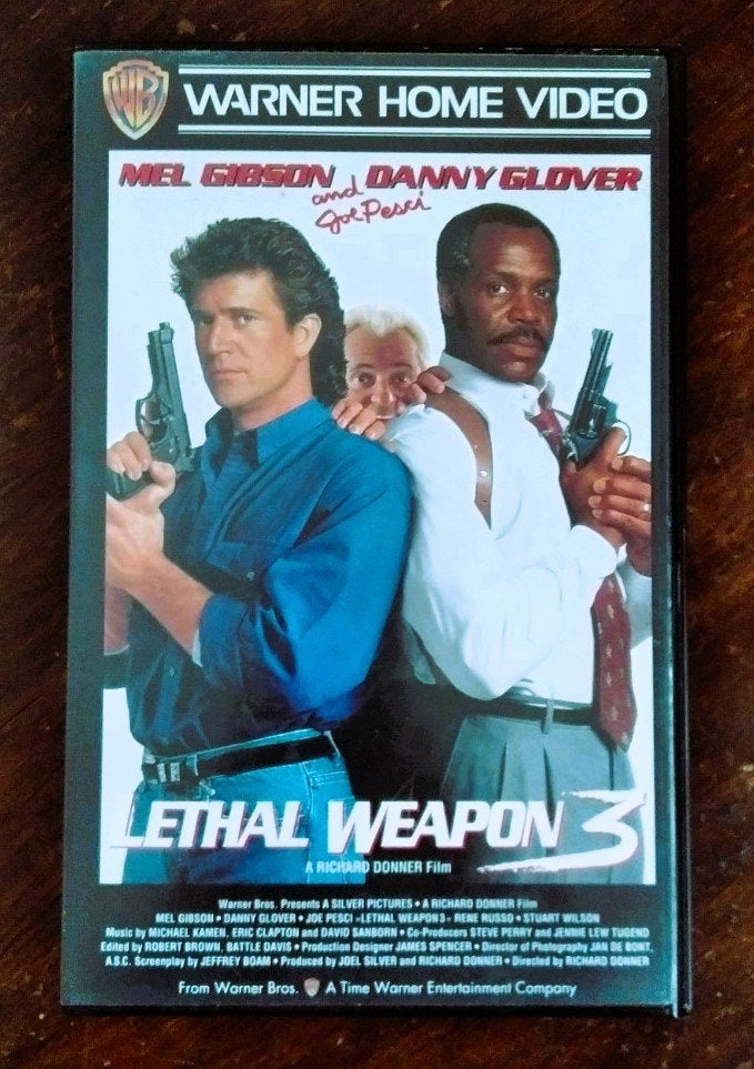 vhs videocassette lethal weapon 3 - 1992 (actie), Cd's en Dvd's, VHS | Film, Vanaf 16 jaar, Ophalen, Zo goed als nieuw, Actie en Avontuur