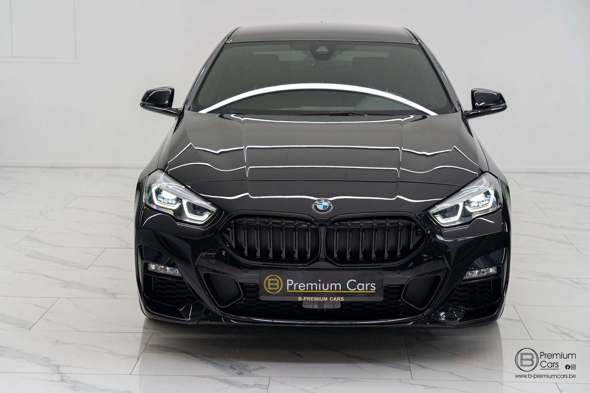 BMW 218 i Gran Coupe aut. M-sport! Navi, Camera, Shadow!, Auto's, 136 pk, Zwart, Bedrijf, 3 cilinders