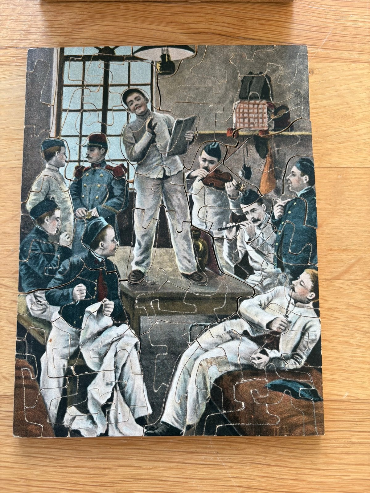 Très vieux puzzle en bois, Hobby & Loisirs créatifs, Enlèvement, Moins de 500 pièces, Utilisé, Puzzle