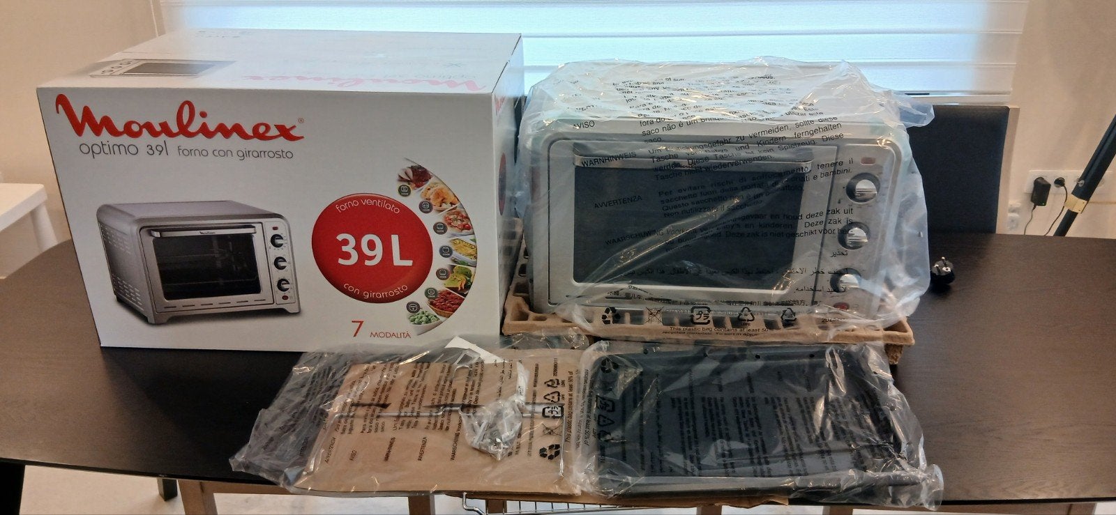 Moulinex Optimo 39L Oven – NIEUW, Elektronische apparatuur, Ovens, Ophalen, Nieuw, Vrijstaand, Mini-oven