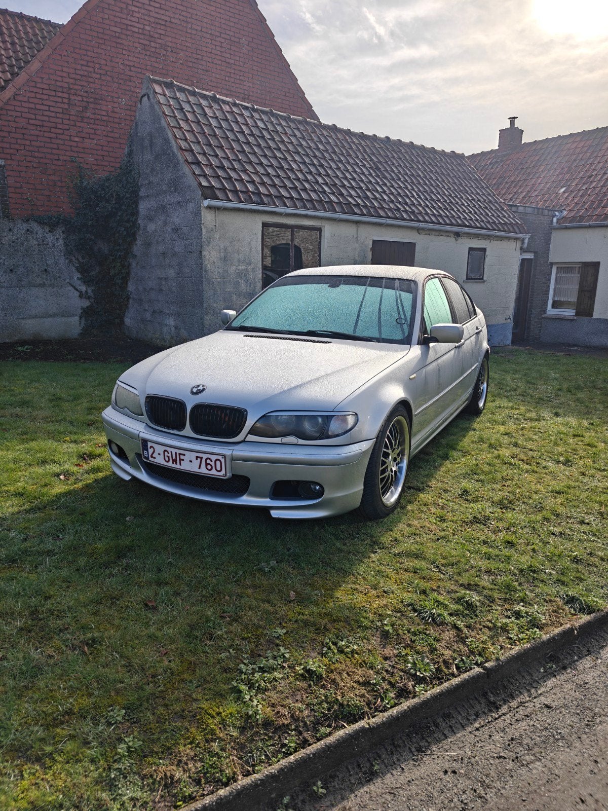bmw e46 320d, Autos, Cuir, Argent ou Gris, Achat, Boîte manuelle