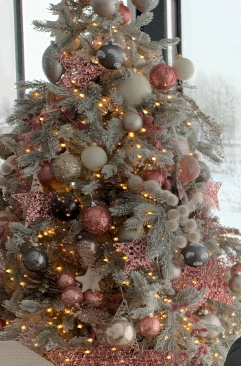 Grote kerstboom met versiering, Ophalen, Gebruikt