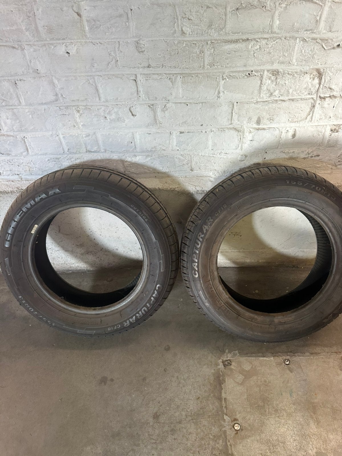 Nieuw 2 banden gremax capturar CF18 155/70 R13 75 T, Enlèvement, Neuf
