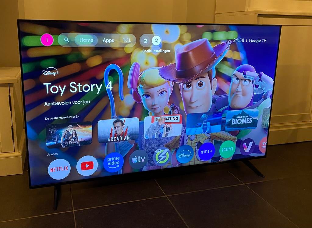 TCL 4K Ultra HD Smart tv 58 inch/147 cm jaar 2024 nieuwstaat, Ophalen of Verzenden, Zo goed als nieuw, Smart TV