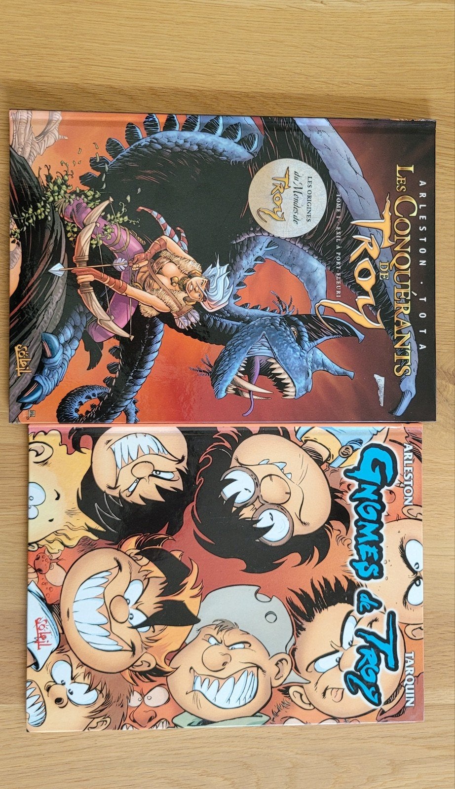 Lot BD Gnomes de Troy 1 et Les conquérants de Troy 1 EO, Livres, Enlèvement ou Envoi
