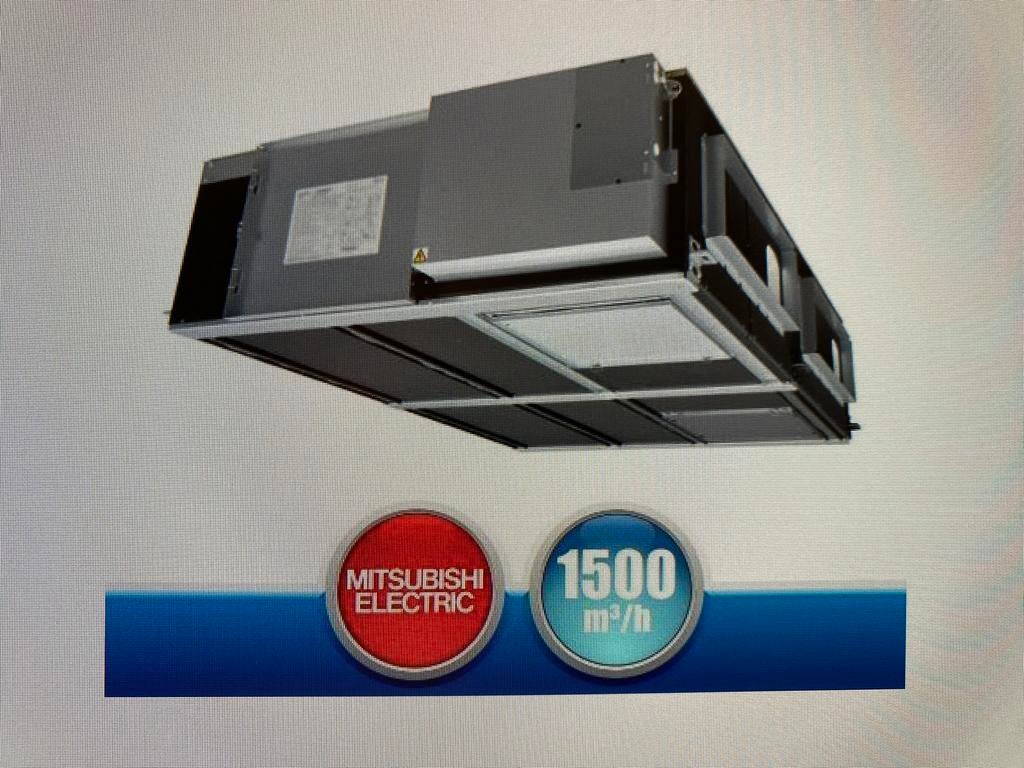 2 ventilatie units 1500m3/u Mitsubishi LOSSNAY, Bricolage & Construction, Ventilation & Extraction, Neuf, Enlèvement