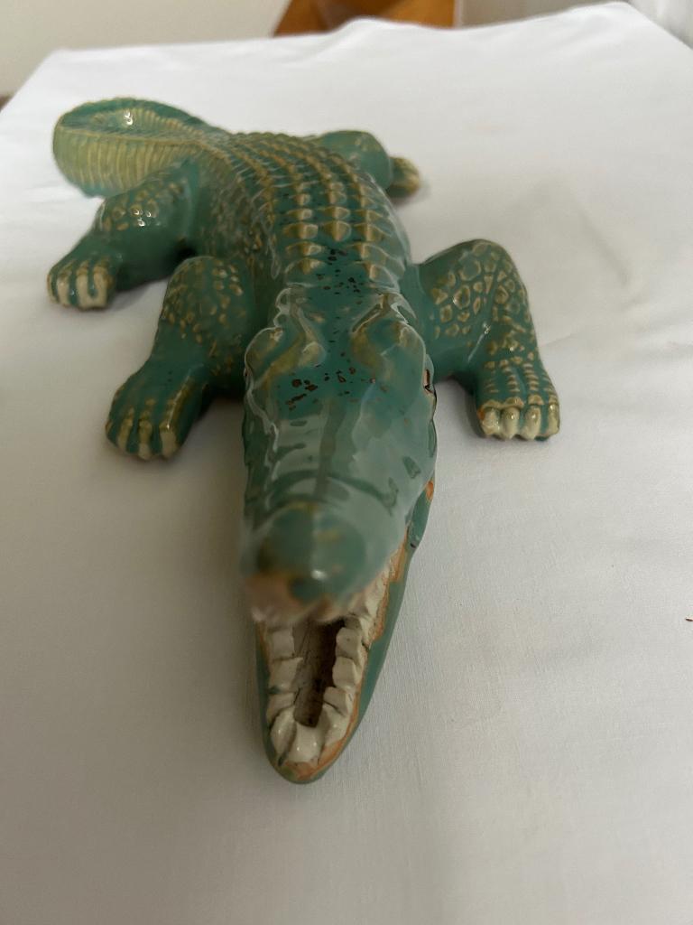 porseleinen krokodil, Ophalen of Verzenden, Zo goed als nieuw, Reptiel of Amfibie, Overige typen